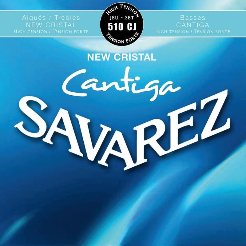Savarez Classical Guitar Strings Cantiga 510CJ Cristal Trebles, Cantiga Basses, High Tension, Full Set (STSAV50-50357)